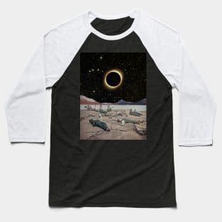 Solar Eclipse above Finland (1891) Baseball T-Shirt